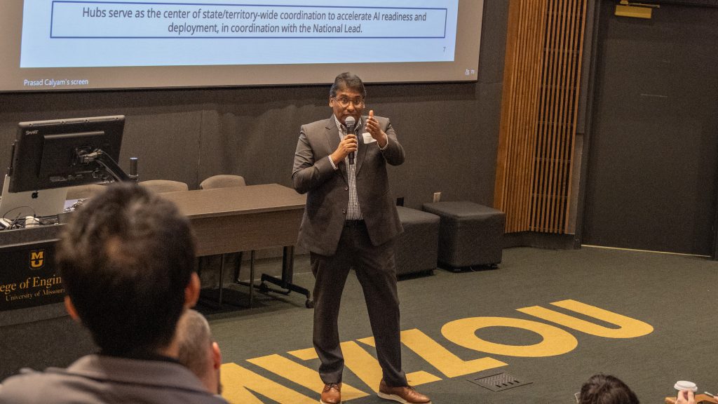 Prasad Calyam was one of the chief organizers of the event, a focused, high-impact gathering designed to shape the future of artificial intelligence across Missouri.